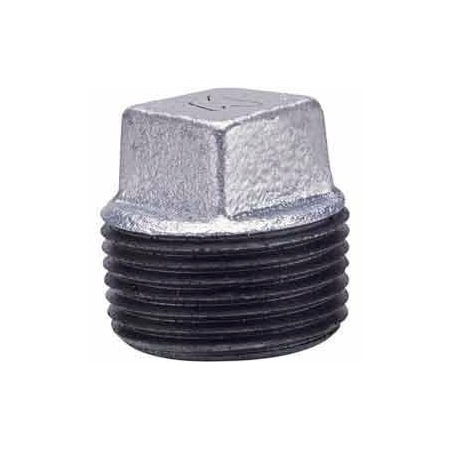 Anvil 2 In Galvanized Malleable Cored Plug 150 PSI Lead Free 819902578